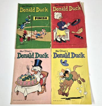 Vintage Donald Duck weekbladen 1971 – nr. 12, 36, 44 en 49, Verzamelen, Verzenden