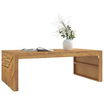 vidaXL Wandtafel 110x60x38 cm massief teakhout, Verzenden