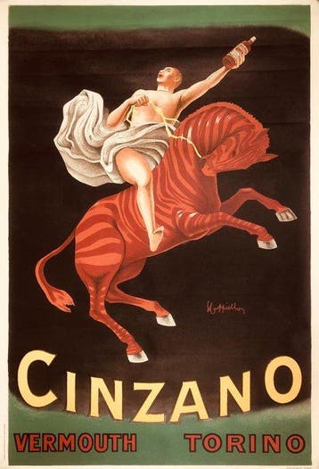Leonetto Cappiello - Cinzano - Vermouth Torino - jaren, Antiquités & Art