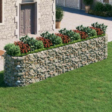vidaXL Gabion plantenbak verhoogd 500x100x100 cm, Verzenden