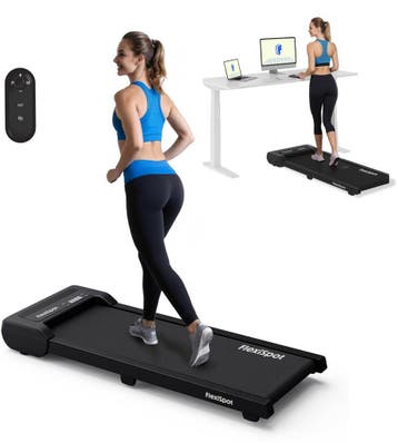 Loopband - Walking pad - Wandelband - 1-6 km/u - Zwart - FLE, Verzenden, Nieuw