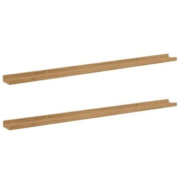 Wandplanken 115cm (set van 2) - Stijlvol & goedkoop je ko..., Verzenden, Zo goed als nieuw