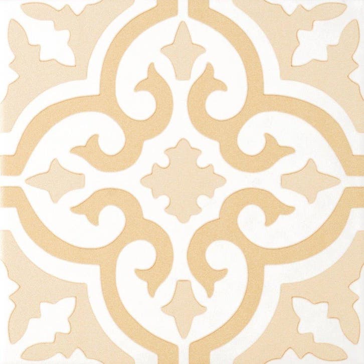 Vloertegel/Wandtegel Terre Decortegel Lamour Posh Geel 20x20, Doe-het-zelf en Bouw, Tegels, 20 tot 40 cm, 20 tot 40 cm, 10 m² of meer