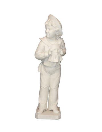 Rara Scultura in marmo bianco di Carrara – attribuita a
