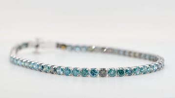 Zonder minimumprijs - Armband - 18 karaat Witgoud - 5.81ct., Nieuw