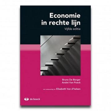 Economie in rechte lijn 9789045561103 Bruno de Borger, Boeken, Verzenden, Gelezen, Bruno de Borger