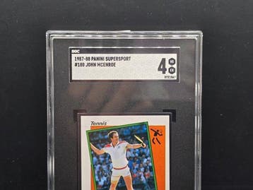 1987/88 Panini Supersport John Mceroe - SGC 4 - 1 Graded, Nieuw