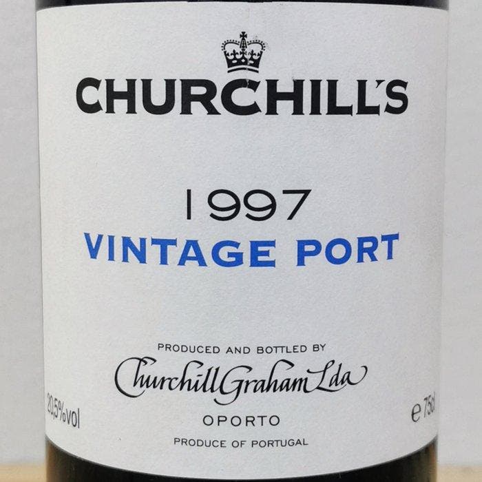 1997 Churchills - Vintage Port - Porto - 1 Flessen (0.75, Verzamelen, Wijnen