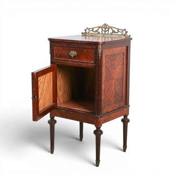 Table de chevet - Acajou, Bronze - Style Louis XVI