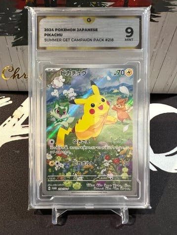 Pokémon - 1 Graded card - Pikachu 218/SV-P Carte promo,
