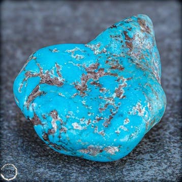 Natuurlijke turkoois nugget – Zeldzame, intens blauw