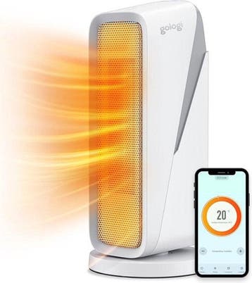 2dekans | Gologi ventilatorkachel met thermostaat - Kachel, Ophalen of Verzenden, Nieuw