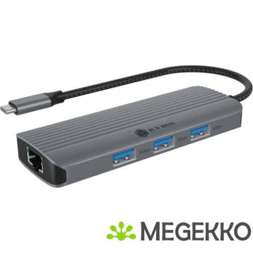 ICY BOX IB-DK4034a-CPD Bedraad USB 3.2 Gen 1 (3.1 Gen 1), Verzenden