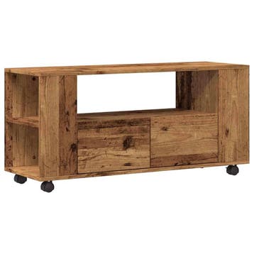 Industrieel TV-meubel (oud hout) | Tweede kansje | OP=OP, 100 tot 150 cm, Verzenden, Nieuw, Minder dan 100 cm