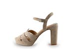 Manfield Sandalen in maat 39 Beige, Verzenden, Beige, Sandalen of Muiltjes, Manfield