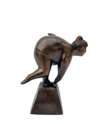 Beeldje - Female dancer - Brons