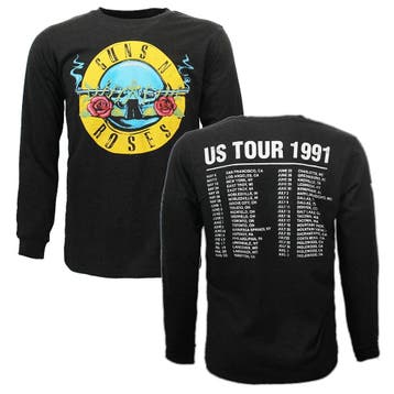 Guns N’ Roses Hollywood Tour 1991 Longsleeve T-Shirt - Offic, Nieuw