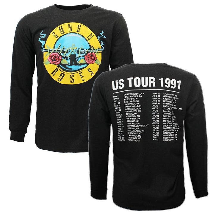 Guns N’ Roses Hollywood Tour 1991 Longsleeve T-Shirt - Offic, Kleding | Heren, T-shirts