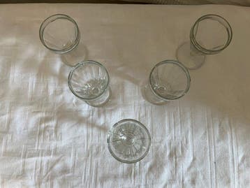Baccarat - Verre à champagne (5) - caton - Cristal - verres, Antiquités & Art