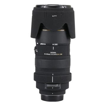 Sigma 50-500mm f/4-6.3 EX APO DG HSM (Nikon) met garantie, Ophalen of Verzenden, Gebruikt