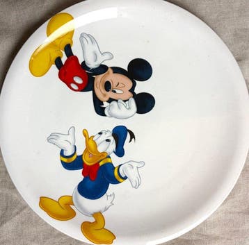 Disney - Bord (3) - Keramiek, Katoen