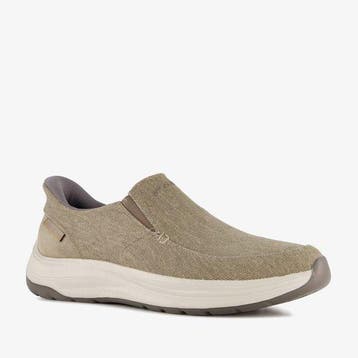 Skechers DECKLAN - GULLIVER Heren Instappers - Taupe Maat 45, Verzenden