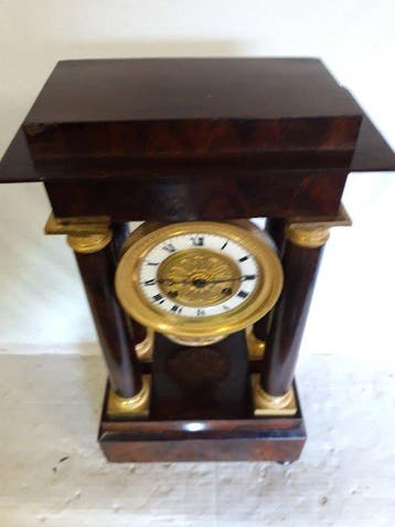 Slingerklok Empirestijl - Mahonie - 1850-1900
