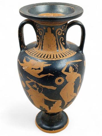 Terracotta Vaas - 30.5 cm - Attische amfoor - REPLICA -