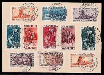 Territoire du bassin de la Sarre 1930 - Dirigeable Graf