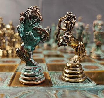 Marinakis Bross - Schaakspel - Griegos Vs Romanos - Brons, Nieuw