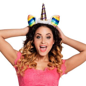 Tiara Unicorn Regenboog, Verzenden, Nieuw