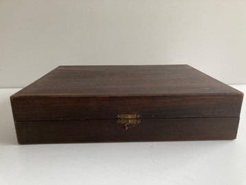 Jeu de société - Oude backgammon speldoos - Bois