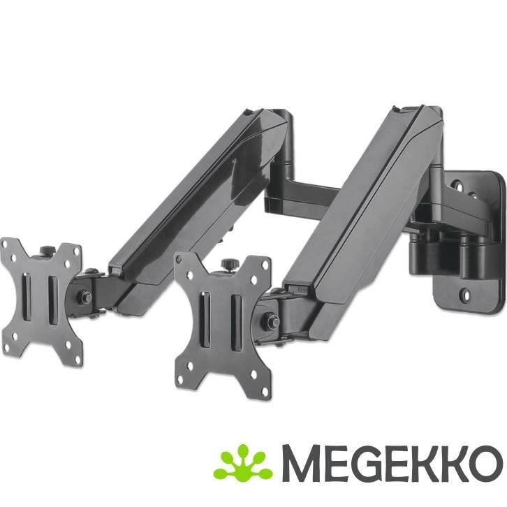 Manhattan 461627 flat panel muur steun 81,3 cm (32 ) Zwart, Audio, Tv en Foto, Televisiebeugels, Nieuw, Verzenden