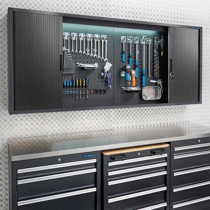 Datona Afsluitbare gereedschapskast met gatenbord - Datona, Bricolage & Construction, Établis, Enlèvement ou Envoi