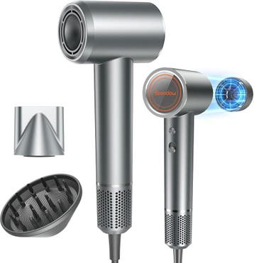 Fohn - Haardroger - Föhn met diffuser - 1500W - Zilver - Tee, Verzenden, Nieuw