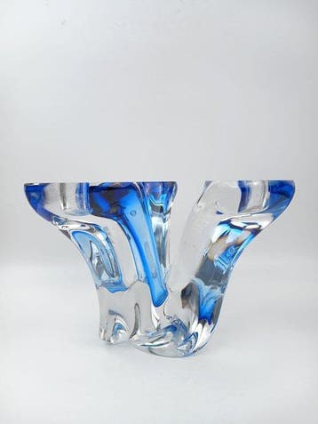 Val Saint Lambert - René Delvenne - Chandelier - Cristal -