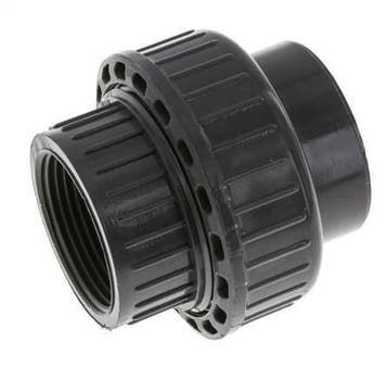 Raccord union PVC femelle femelle 40mm x femelle Rp 1 1/4, Verzenden