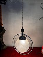 Plafondlamp - Glas, Metaal - Art Deco, Antiek en Kunst
