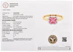 Bague - 14 carats Or jaune - 1.09ct. tw. Topaze - Diamant, Nieuw