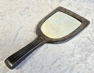 Moritz Hacker Frisierset - Miroir (2) - Verre, Laiton,