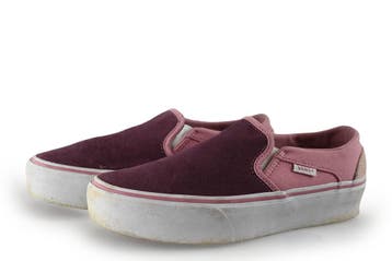 Vans Instappers in maat 37 Rood, Kleding | Dames, Schoenen, Verzenden, Instappers, Zo goed als nieuw, Vans