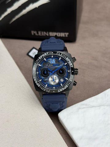 Plein Sport - Wildcat Chronograph Date Blue - Zonder, Nieuw