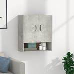 vidaXL Wandkast 60x31x70 cm bewerkt hout betongrijs, Verzenden, Nieuw