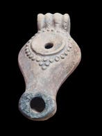 Oud-Romeins Terracotta, Stunning Rare Feet Olielamp - 104.1