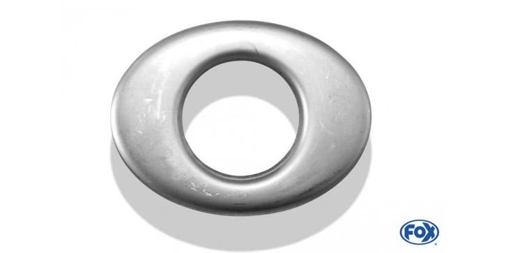 FOX Afdekkap voor uitlaat ovaal 115x85mm - gat: 50mm, Autos : Pièces & Accessoires, Systèmes d'échappement, Envoi