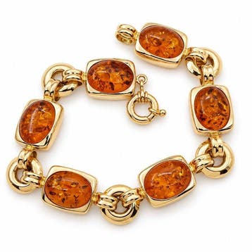 Bracelet - 18 carats Or jaune - 30.00ct. tw. Ambre -