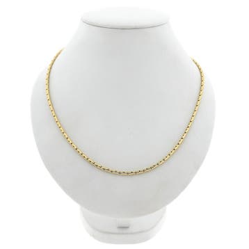 Gouden Cardano schakelcollier (Ketting), Handtassen en Accessoires, Kettingen, Ophalen of Verzenden, Gebruikt, Goud, Goud