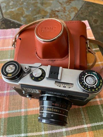 FED 5C+ Industar-61 2,8/55mm Meetzoeker camera (Zonder, Audio, Tv en Foto, Fotocamera's Analoog, Nieuw