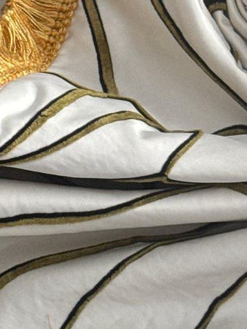 San Leucio - plaid kasjmier palmen etnisch chic hedendaags -