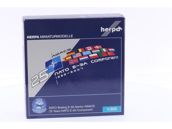 Schaal 1:500 Herpa 515269 NATO Boeing E-3A Sentry AWACS R..., Hobby & Loisirs créatifs, Modélisme | Avions & Hélicoptères, Enlèvement ou Envoi